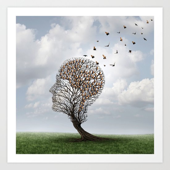 People Tree Art Print
