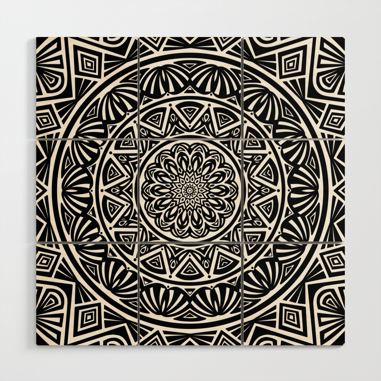 Black And White Simple Simplistic Mandala Design Ethnic Tribal Pattern Wood Wall Art By Aej Design Society6 🌍daily amazing mandalas 💠tag me for a chance to be featured 📧copyright issue? black and white simple simplistic mandala design ethnic tribal pattern wood wall art by aej design