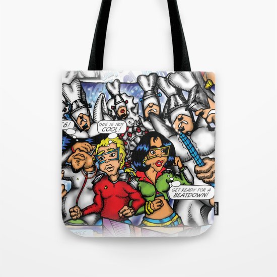 C2 & Posse (This is not Cool!) Tote Bag