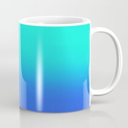 Digital ombre effect of cyan blue purple Coffee Mug