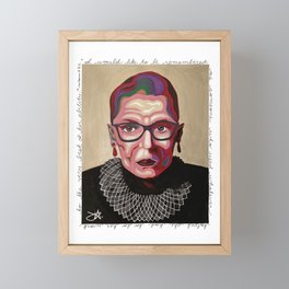 The Notorious RBG PAINTING Framed Mini Art Print