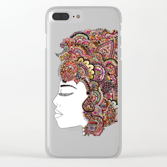 Her Hair - Les Fleur Edition Clear iPhone Case