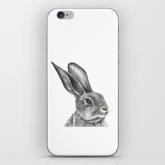 Watercolor drawing of a hare iPhone Skin