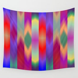 Tie Dye Stripes Wall Tapestry