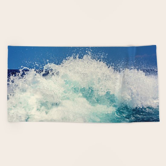 Water Splash Beach Towel