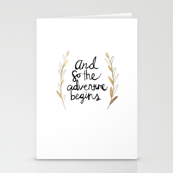The Adventure Begins Stationery Cards