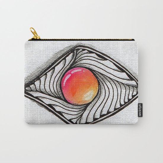 Doodled Gem Sparkle Eye Carry-All Pouch