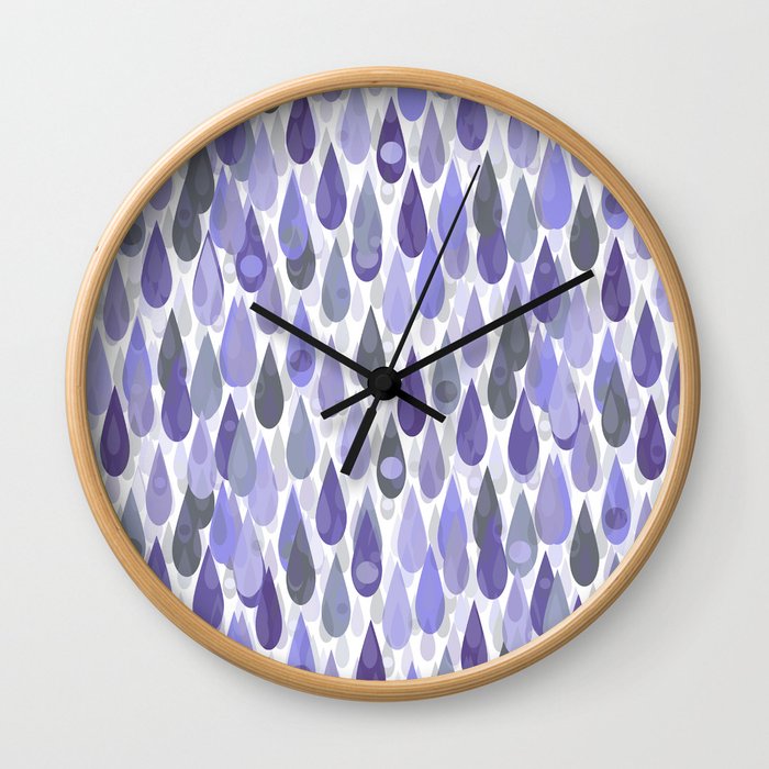 Let it Rain VI Wall Clock