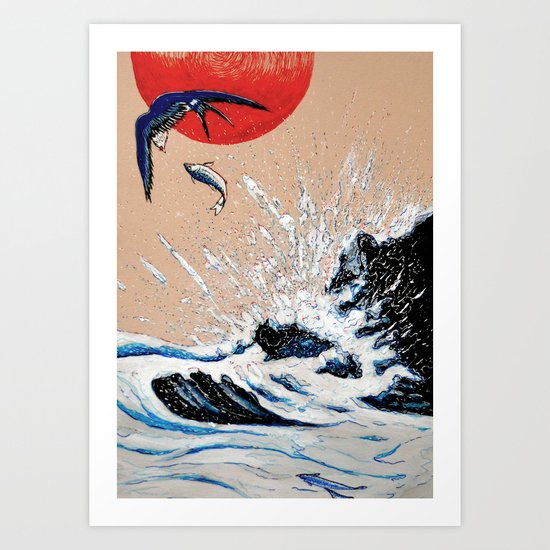 Japan Wave Art Print