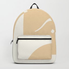 Sabr=Patience - Arabic Cream and White Abstract. Backpack