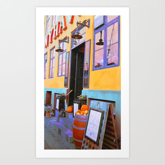 Danish Bar in Autumn Art Print