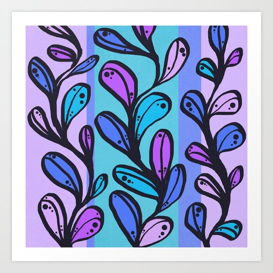 Chloe - Lavender Art Print