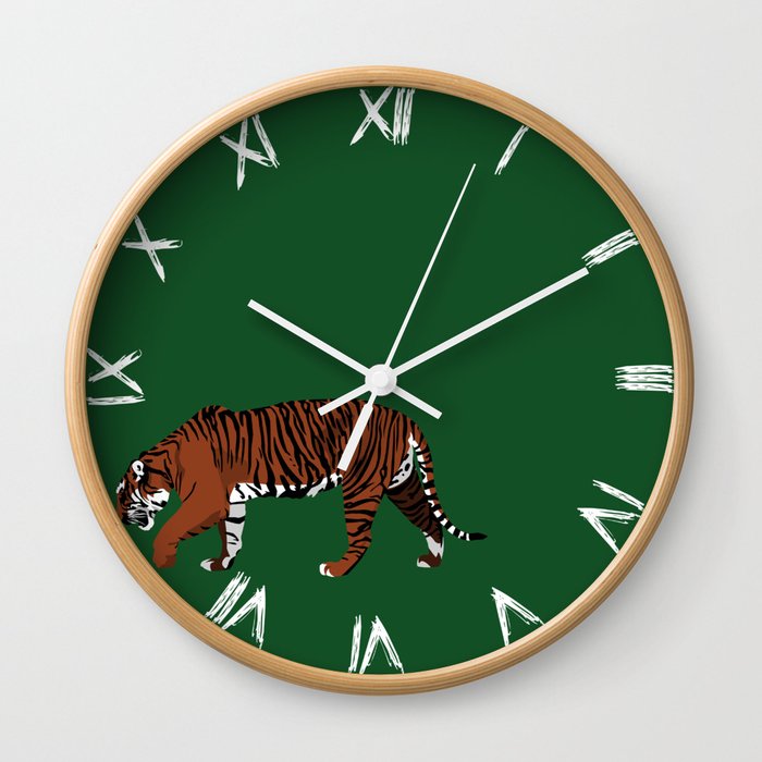 Tiger Stripes Wall Clock