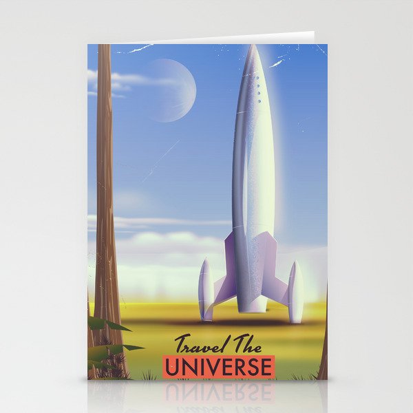 Travel The Universe Stationery Cards