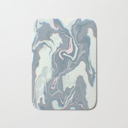 Grey marble texture. Bath Mat