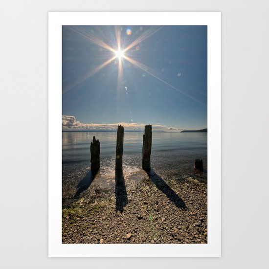 Three Pilings Standing Art Print
