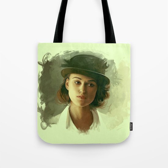 Keira Knightley in hat Tote Bag