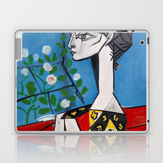 Picasso Jacqueline with Flowers 1954 Laptop & iPad Skin