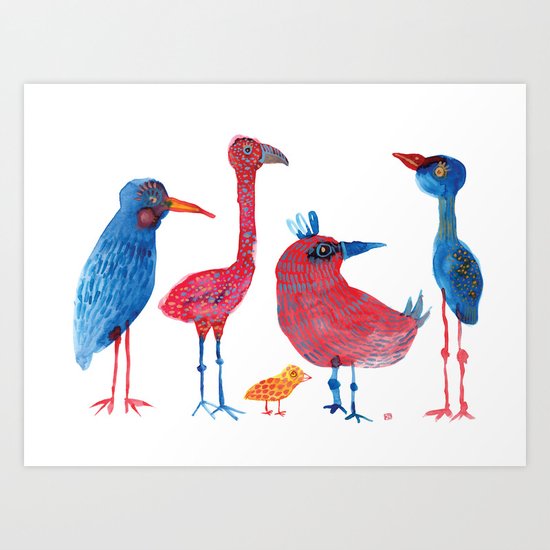 Tiny Yellow Fellow Art Print