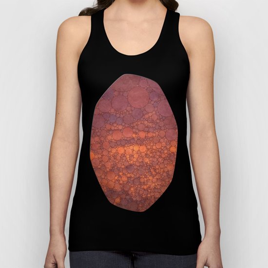 Percolated Sunset in Warm Tones Unisex Tank Top