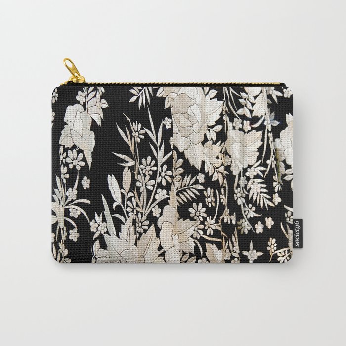 Black and White Flowers by Lika Ramati Carry-All Pouch