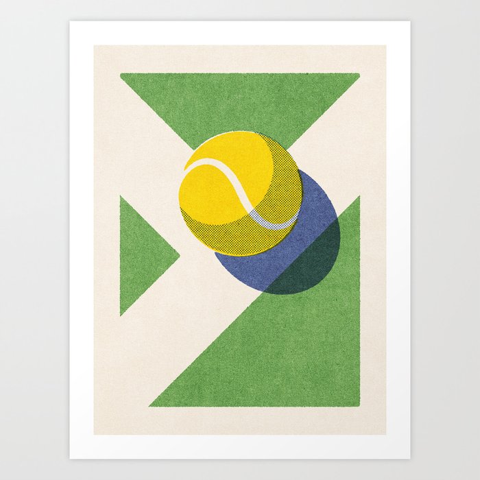 BALLS / Tennis - grass court II Art Print