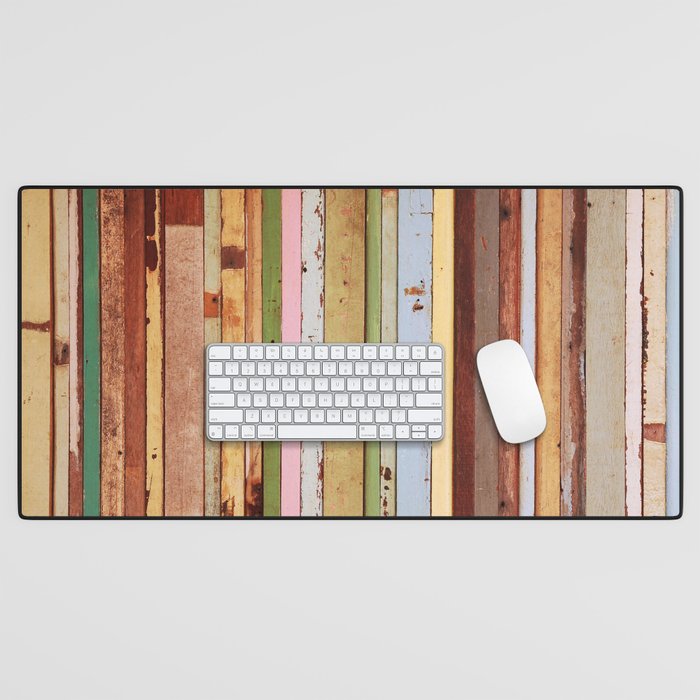 Wood material background for Vintage wallpaper Desk Mat