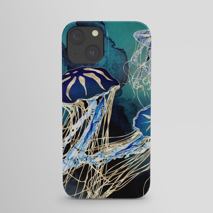 Metallic Jellyfish III iPhone Case