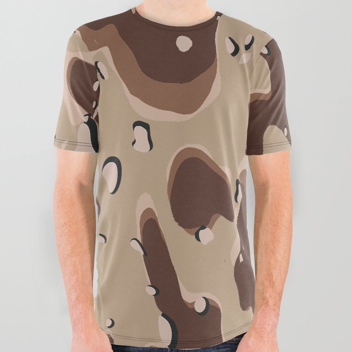 Desert Camouflage All Over Graphic Tee