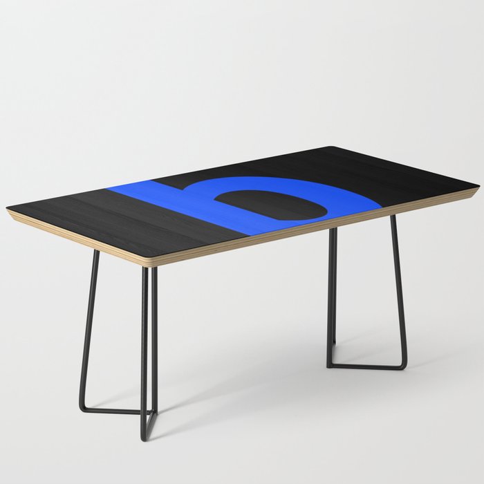 letter B (Blue & Black) Coffee Table