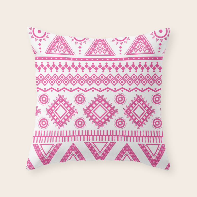 pink aztec pillow