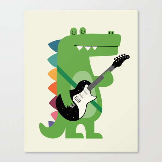 Croco Rock Canvas Print