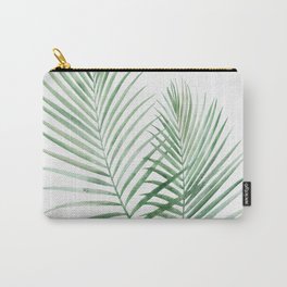 Twin Tropical Palm Fronds - Emerald Green Carry-All Pouch