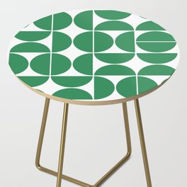 Mid Century Modern Geometric 04 Green Side Table