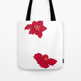 Poinsettia - red Tote Bag
