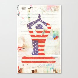 Americana Yoga Canvas Print