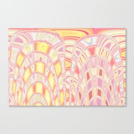 Pink n Yellow Abstraction Canvas Print