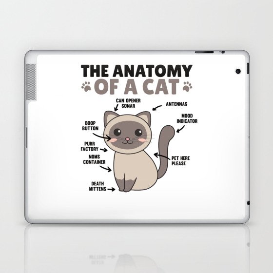 The Anatomy Of A Cat Funny Explanation Of A Cat Laptop & iPad Skin