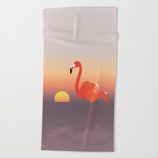 Floating diva in pink Beach Towel