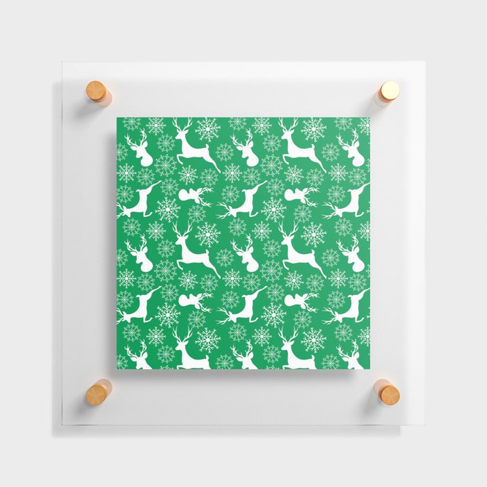 Green Life Pattern Floating Acrylic Print