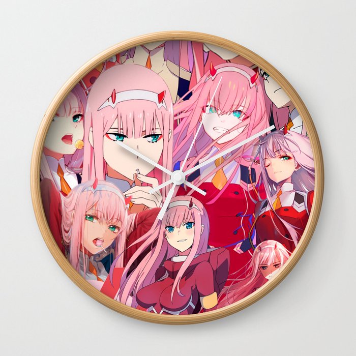 Sad Anime Aesthetic Zero Two Collage Wall Clock By Andrey22007 Society6 Anime, darling in the franxx, zero two (darling in the franxx). sad anime aesthetic zero two collage wall clock by andrey22007