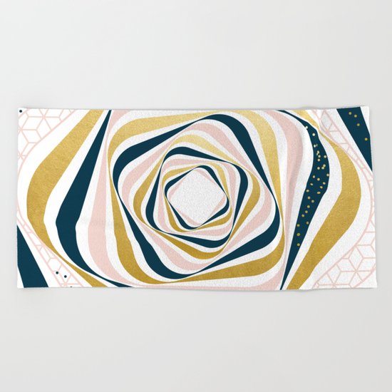 Swirly Vision #society6 #decor #buyart Beach Towel