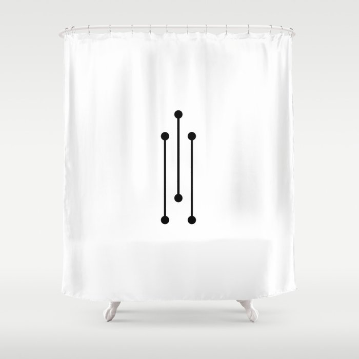 Morse v2.0 Shower Curtain