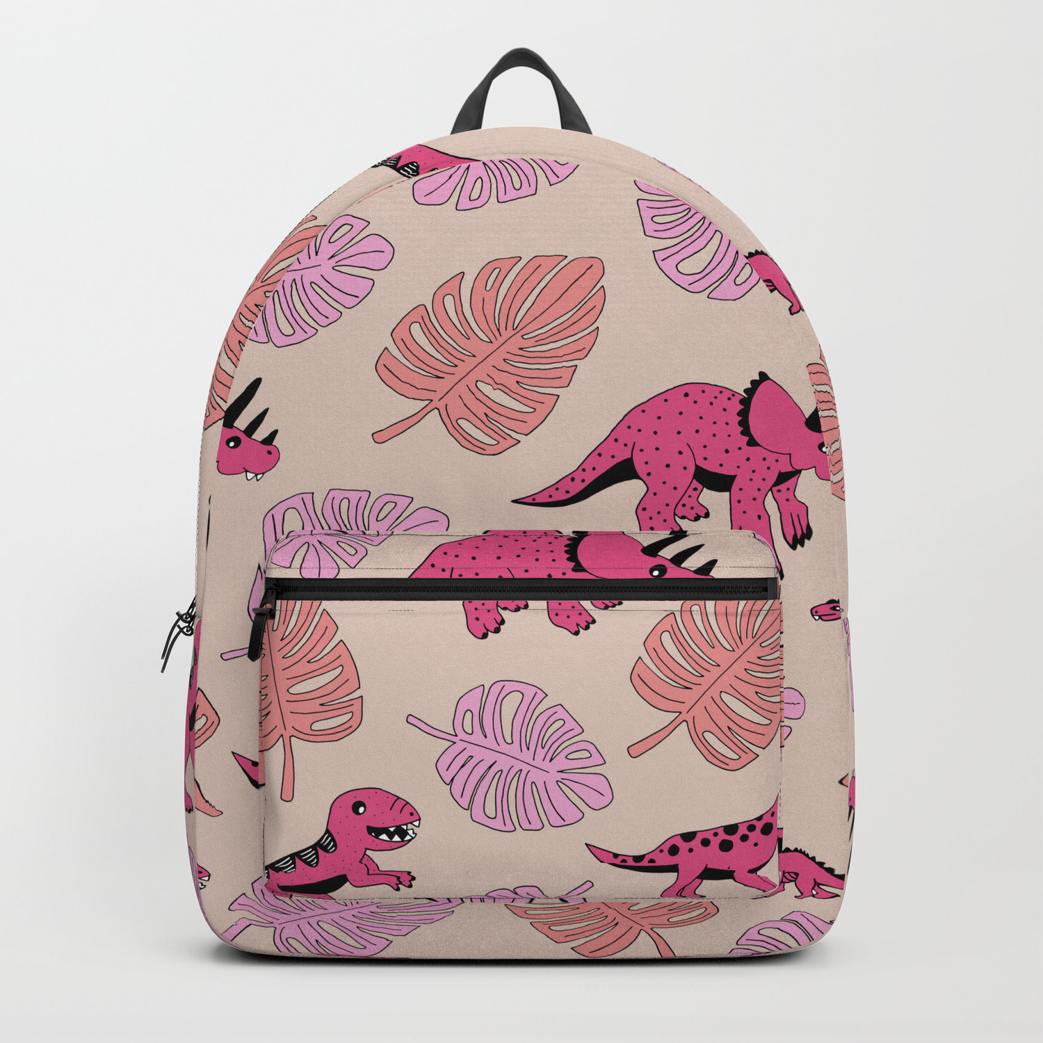 pink dinosaur backpack