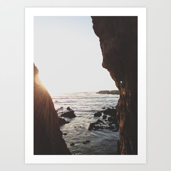 Shell Beach View Art Print