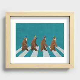 Sloth the Abbey Road Recessed Framed Print