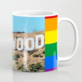 Hollywood LGBT MINI FIGURES Los Angeles gay pride Coffee Mug | Gay, California, Prideweek, Losangelesgay, Prideart, Gaytraveller, Travel, Queerart, Prideseason, Collage 