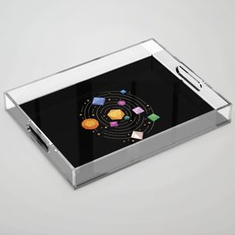 Gaming Dice Solar System Acrylic Tray