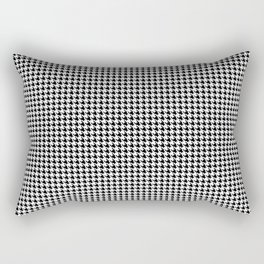 Black and white Houndstooth pattern Rectangular Pillow