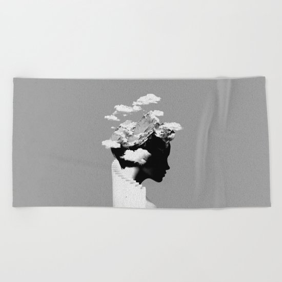 It's a cloudy day Beach Towel